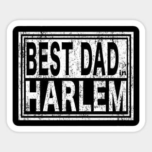 Best Dad in Harlem Vintage Father's Day Sticker